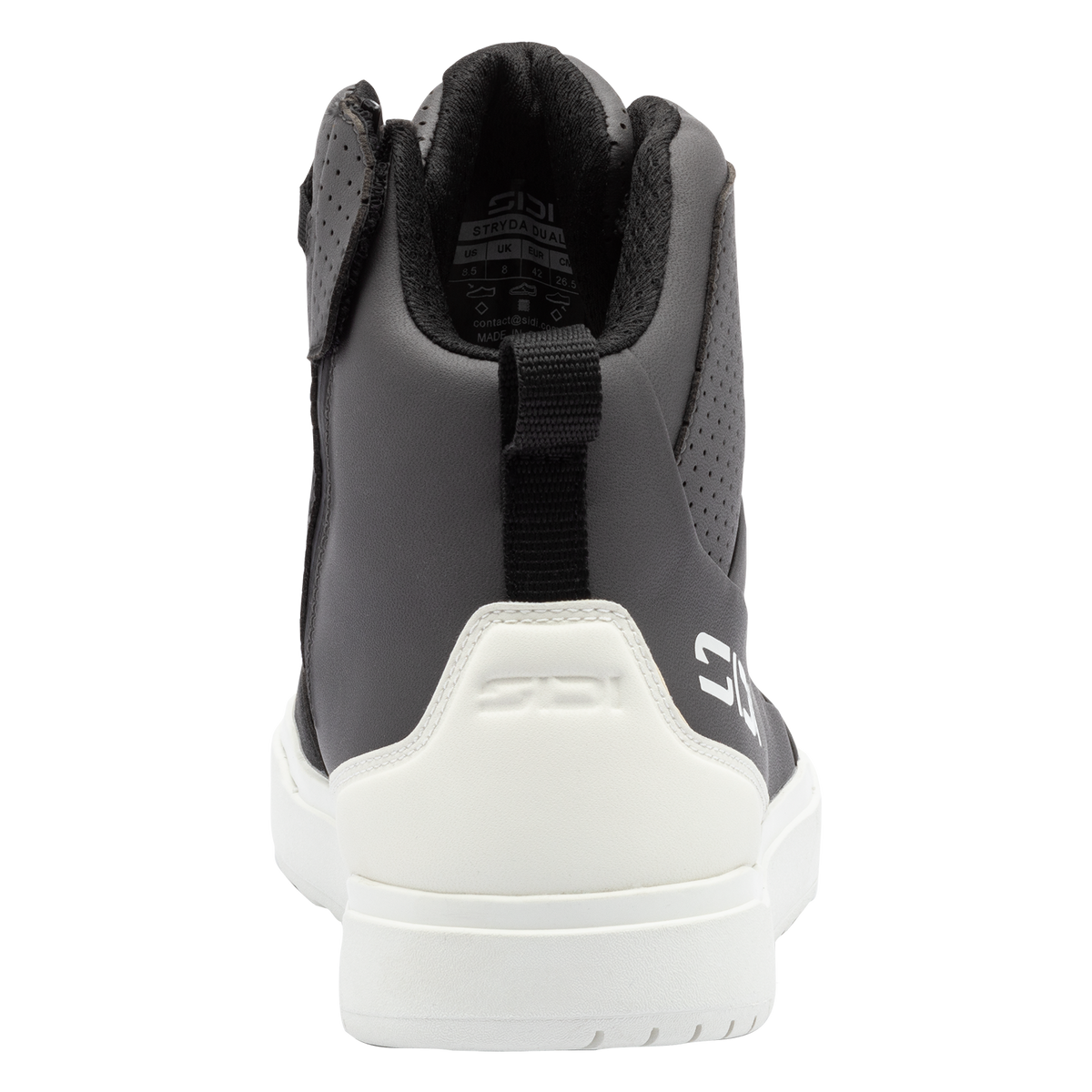 Sidi Stryda Dual Motorcycle Riding Shoes | Lace & Medial Zip Closure, Fortex Protection & Concreto Sole