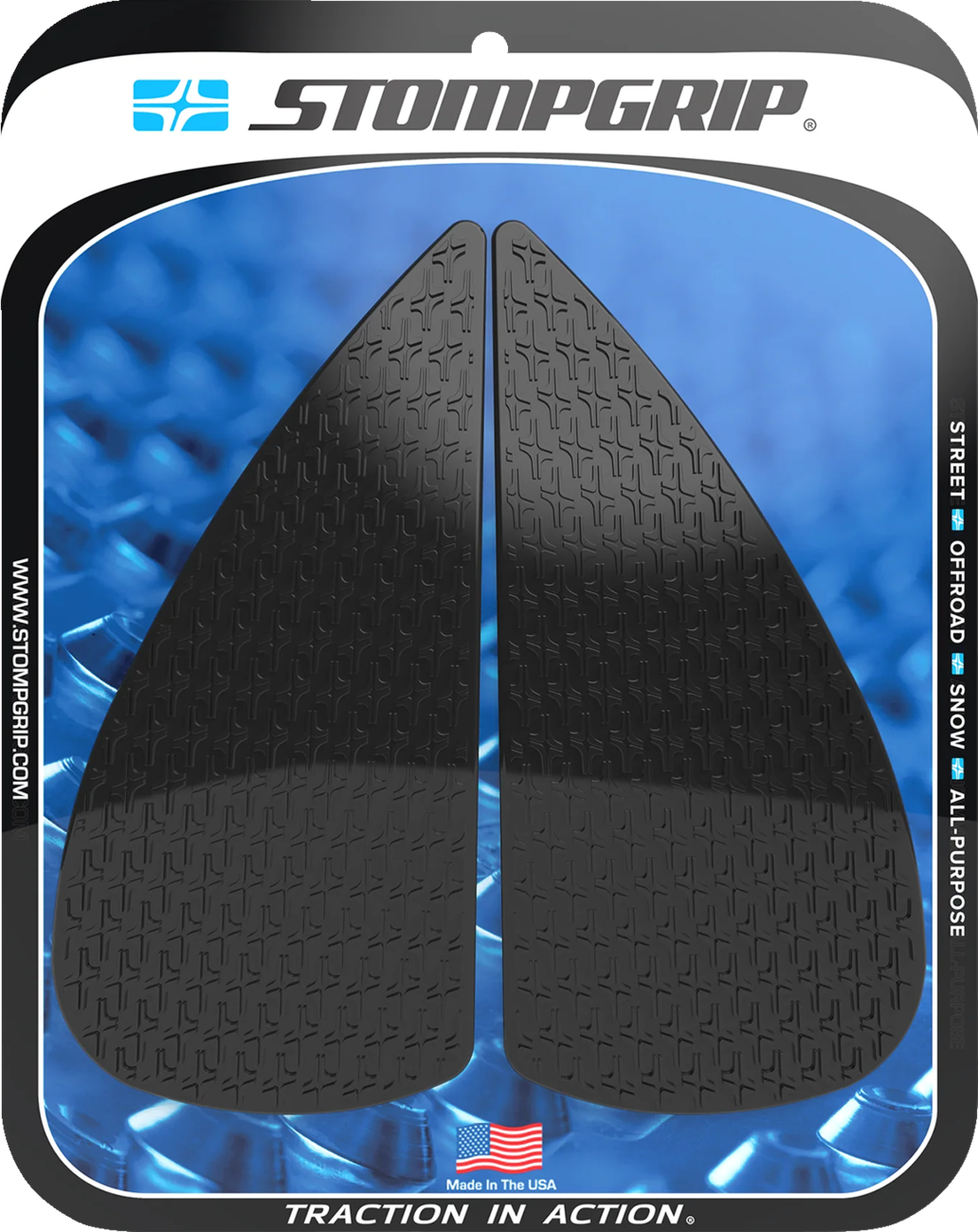 STOMPGRIP 55-14-0197B Tank Grips - Icon - Black - KTM - RC '22-'24 | Street