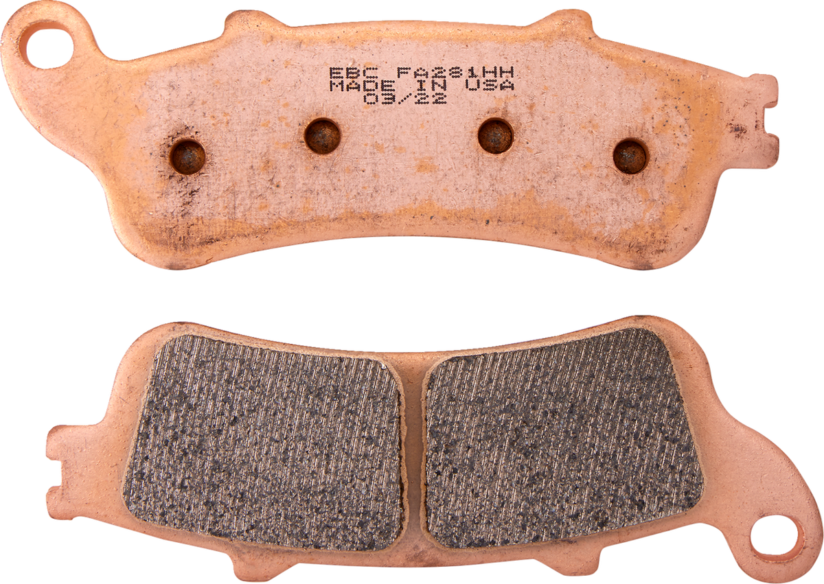 EBC Street Sintered Front Brake Pads - FA281HH (Kawasaki Vulcan S / Honda Reflex 2001–2024)