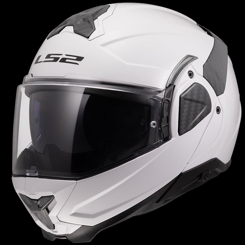 LS2 - Advant II Solid Gloss White Modular Helmet