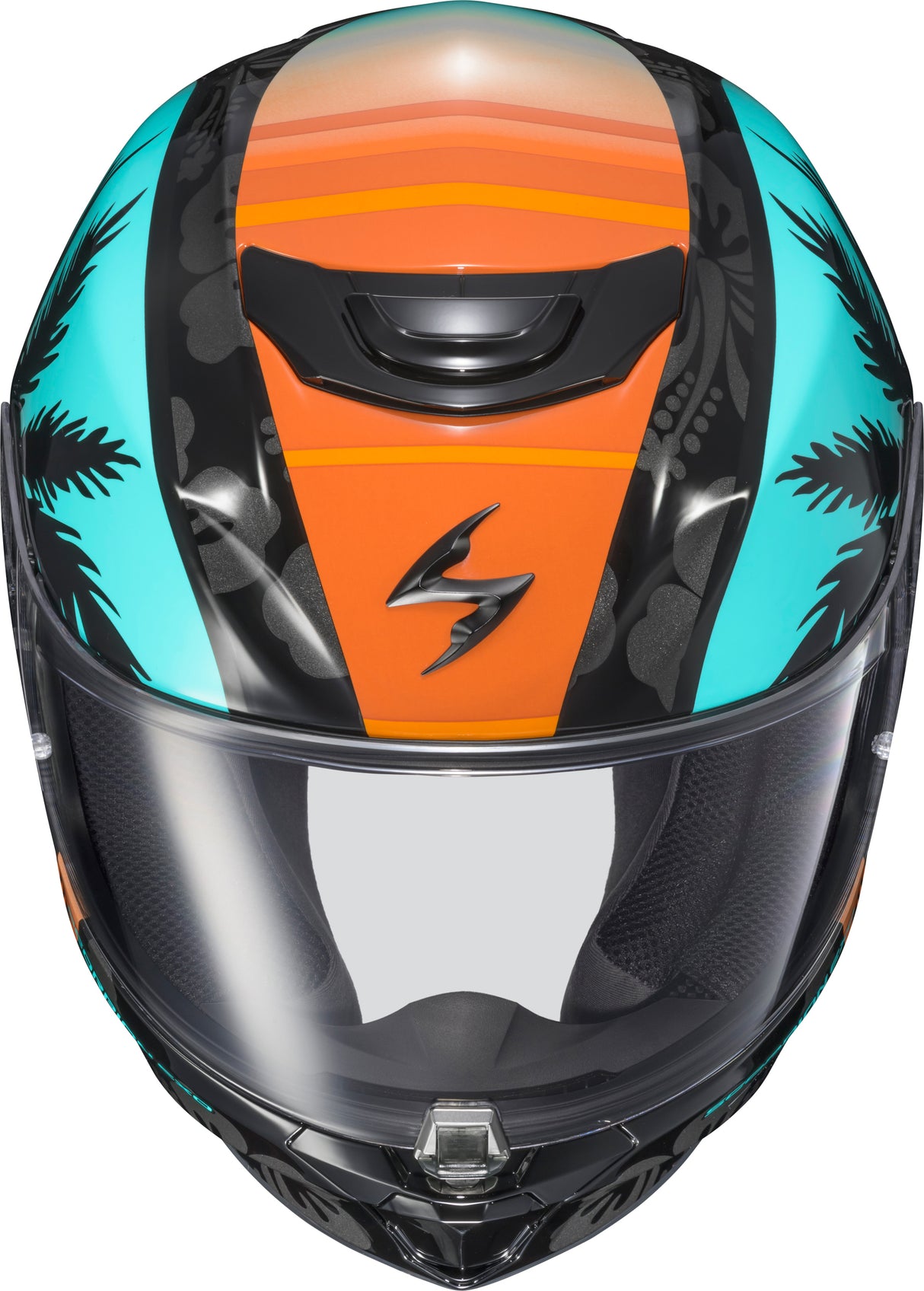 Scorpion - Exo R330 Full Face Helmet Tubbs Light Blue/Orange Xl
