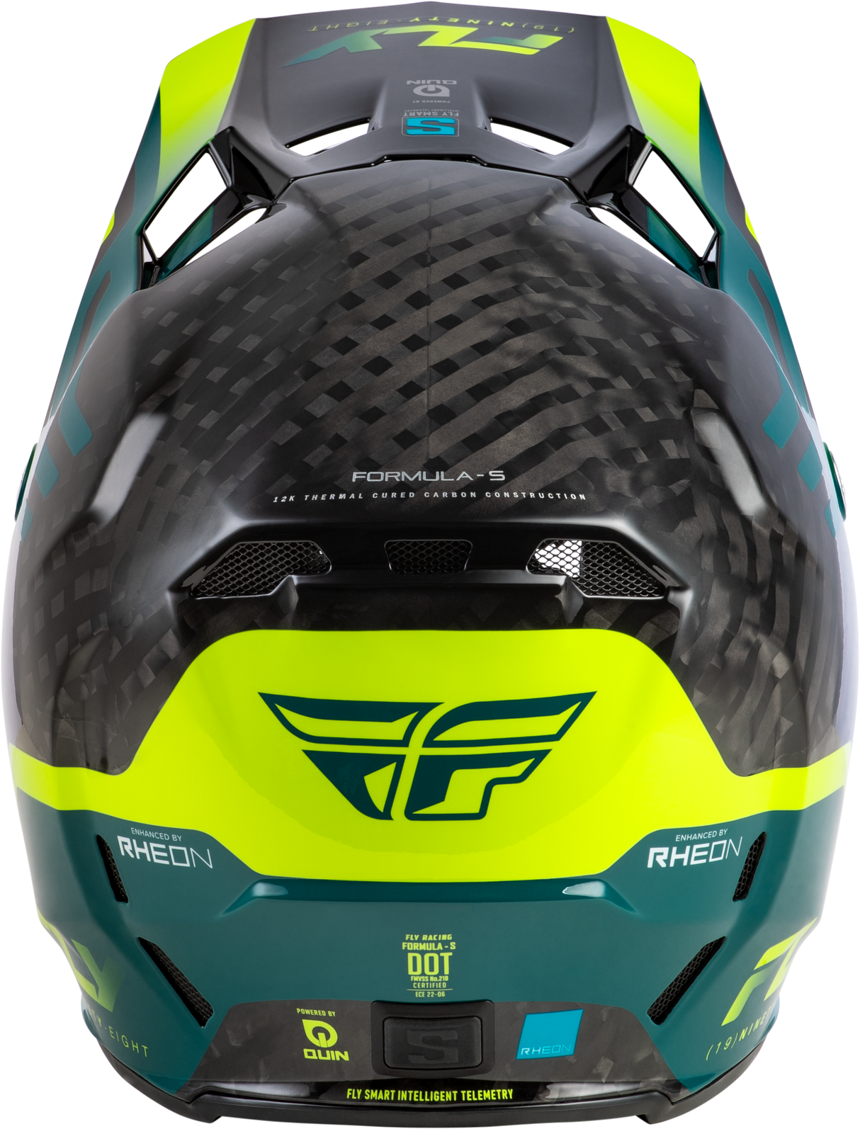 Yth Formula S Carbon Byte Hlmt Black Carbon/Teal/Lime Yl