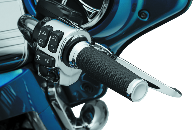 Kuryakyn Thresher Grips Throttle-By-Wire Chrome - Cycle City Outdoors