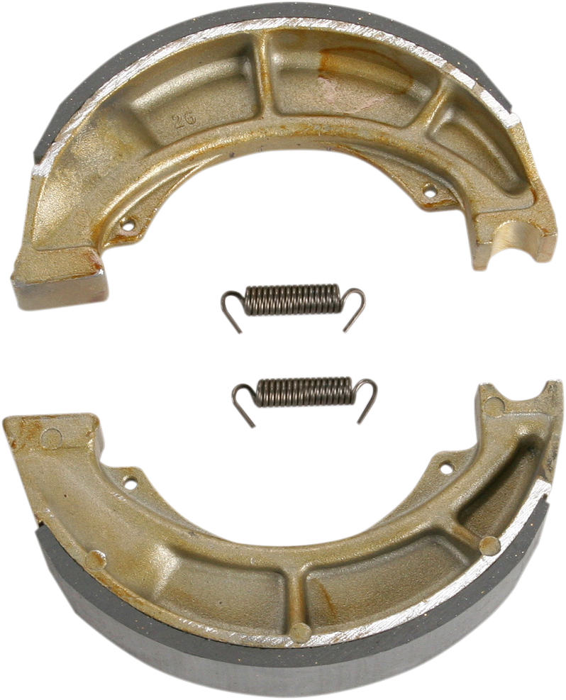 EBC Smooth Organic Base Rear Left Brake Shoes - 636 (Suzuki LT-F250 Ozark / LT-Z250 QuadSport Z / LT-F 250 Ozark 4x2 2002–2014)