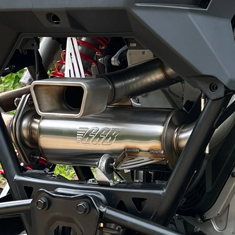 GGB Exhaust 2022-2024 Polaris Pro-R Stainless Steel Muffler - Cycle City Outdoors