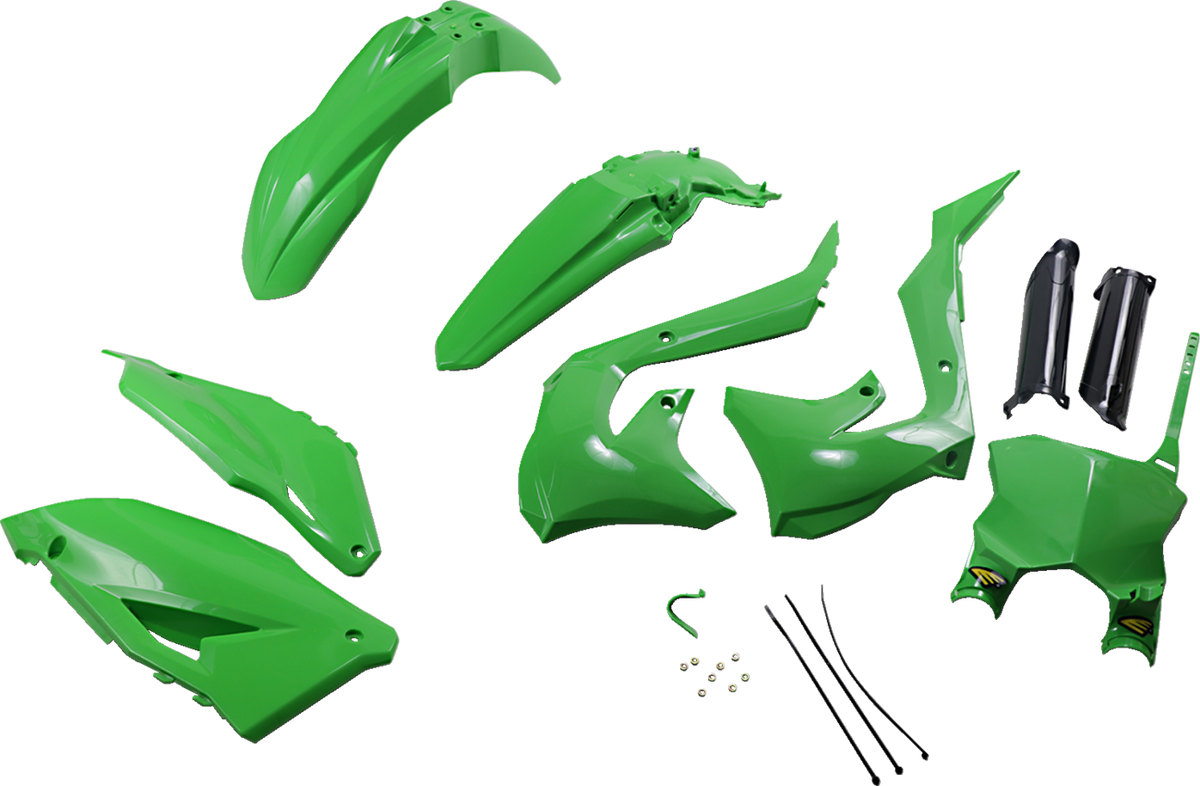 Cycra 1CYC-9325-02 Body Kit - Powerflow - OEM Green/Black - Kawasaki - KX | Off-Road