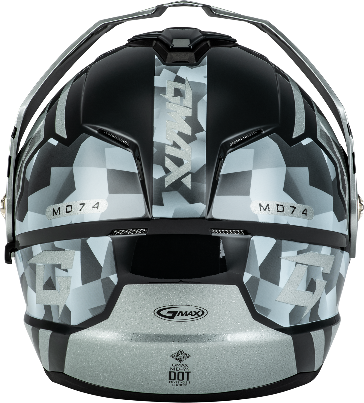 Md 74 Striker Modular Helmet W Slvr Shield Slvr/Blu Mtlc Lg