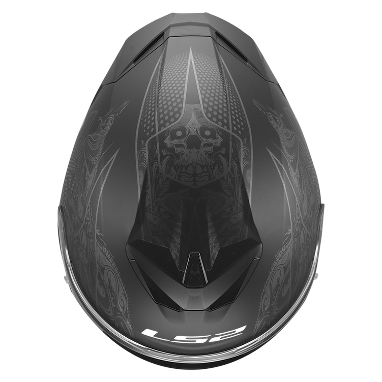 LS2 Rapid III Motorcycle Helmet Crypt Matte Black
