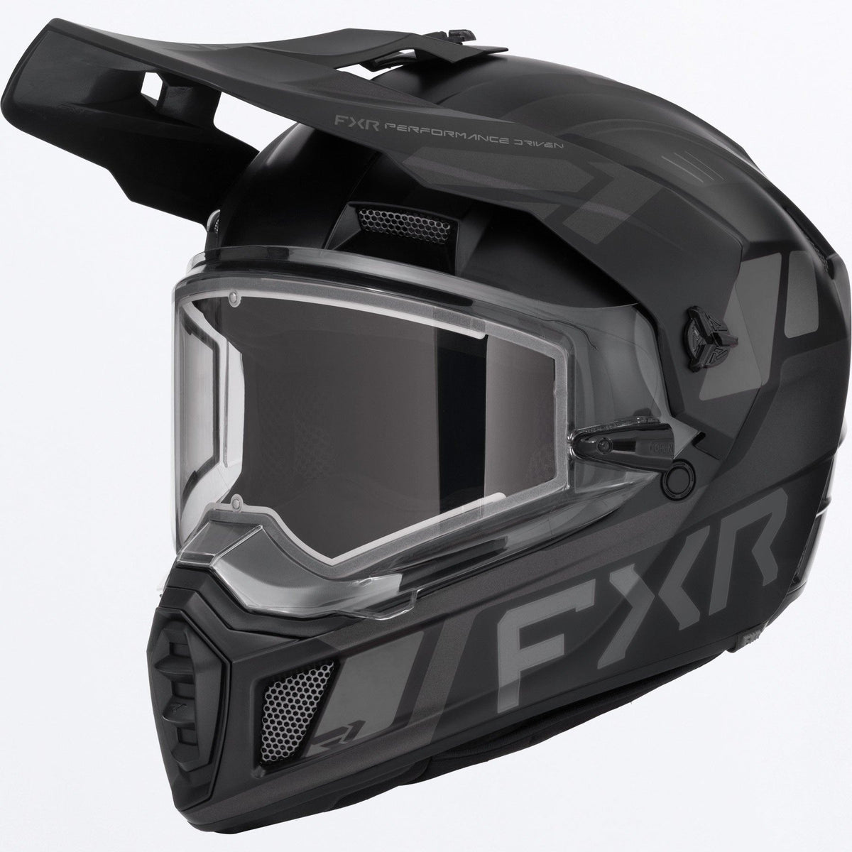 FXR Clutch-X Helmet w/ Electric Shield | Black Ops | Sizes XS–3XL