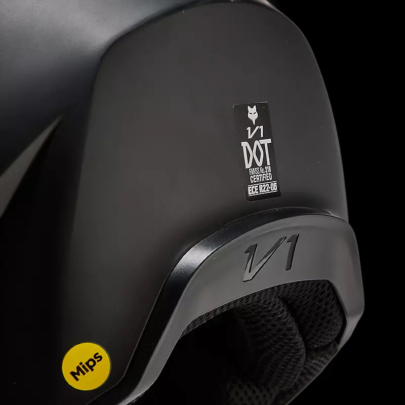 Fox Racing - V1 Solid Helmet - Matte Black - L (open box)