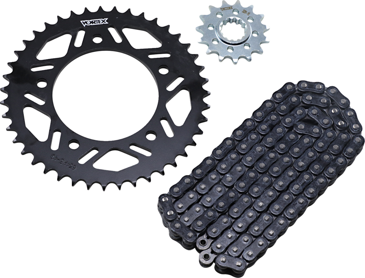 VORTEX CK6377 Chain and Sprocket Kit - HFRS - Black - Yamaha YZF-R1/M | Street