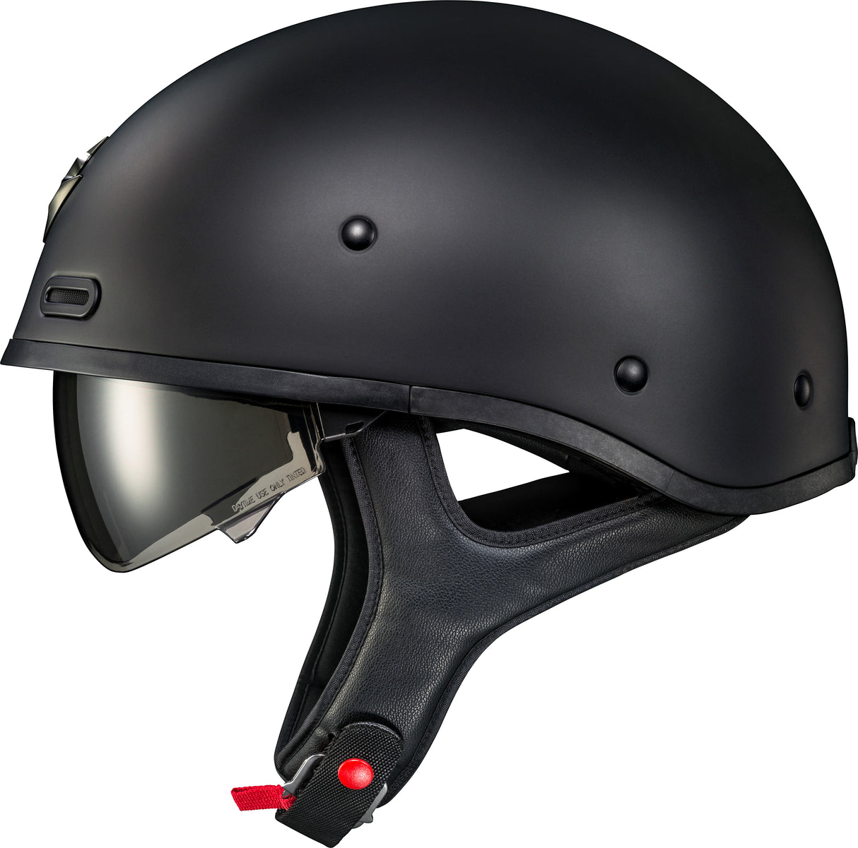 Covert X Open Face Helmet Matte Black Lg