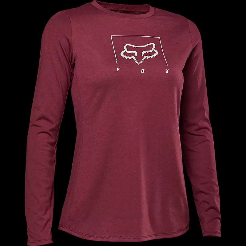 Fox Racing - Womens Ranger Dr Mid Ls Jersey - Drk Mrn - S