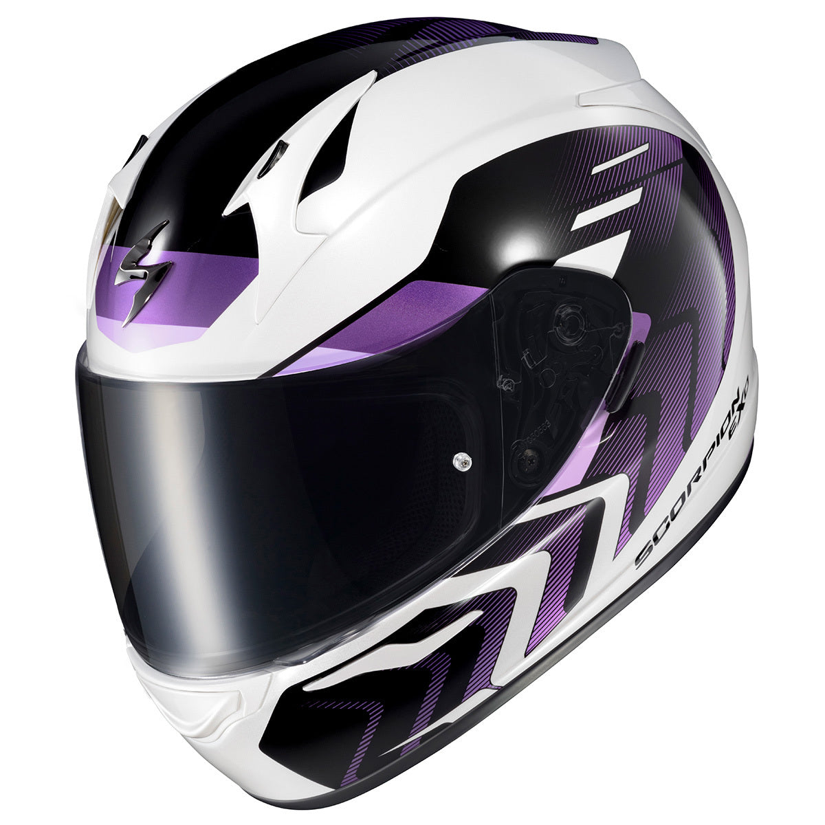 Scorpion - Exo R320 Full Face Helmet Alchemy White/Purple Xl