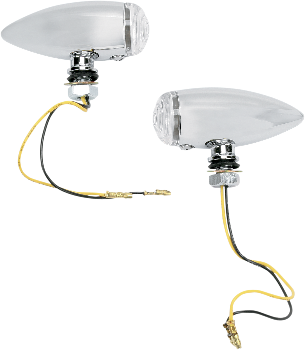DRAG SPECIALTIES Bullet LED Marker Lights - Smooth - Clear 20-6589SCLED - Cycle City Outdoors