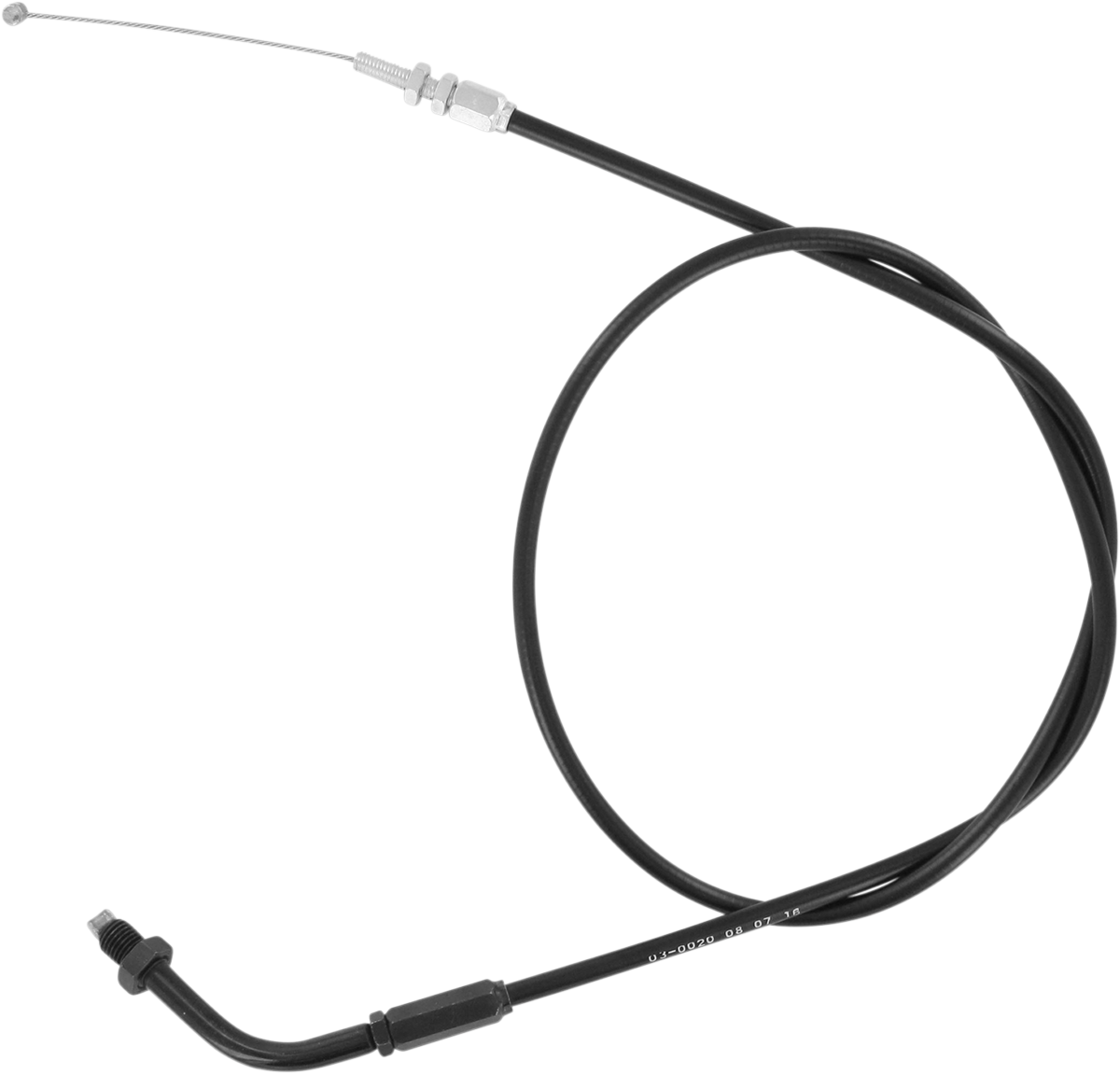 MOTION PRO Black Vinyl Throttle Cable - Pull - Kawasaki 03-0020