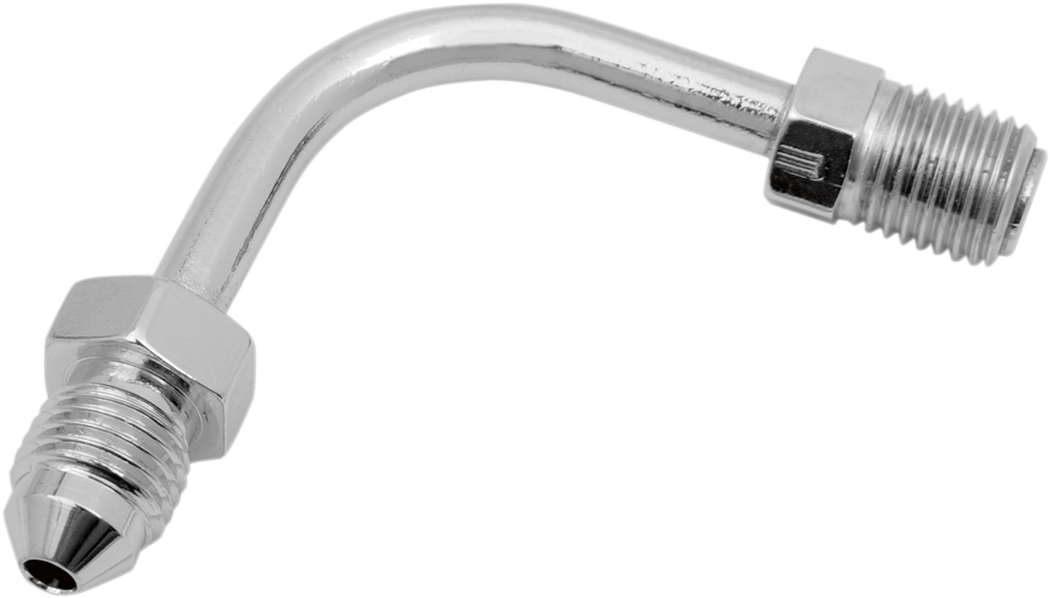 DRAG SPECIALTIES #3 Male Fitting - 3/8-24 Inverted Flare - 90? - Short 282 - Cycle City Outdoors