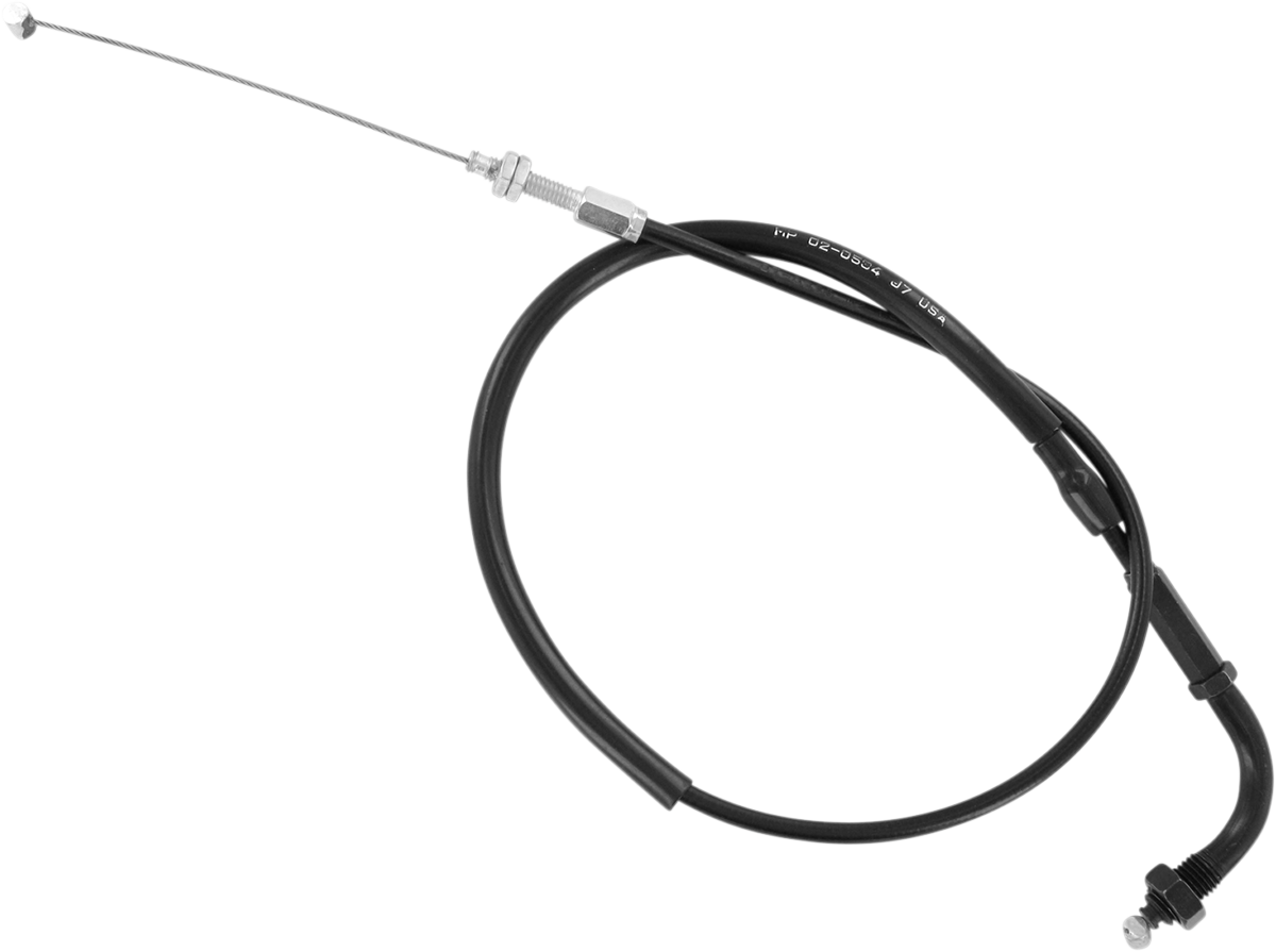MOTION PRO Black Vinyl Throttle Cable - Pull - Honda 02-0534