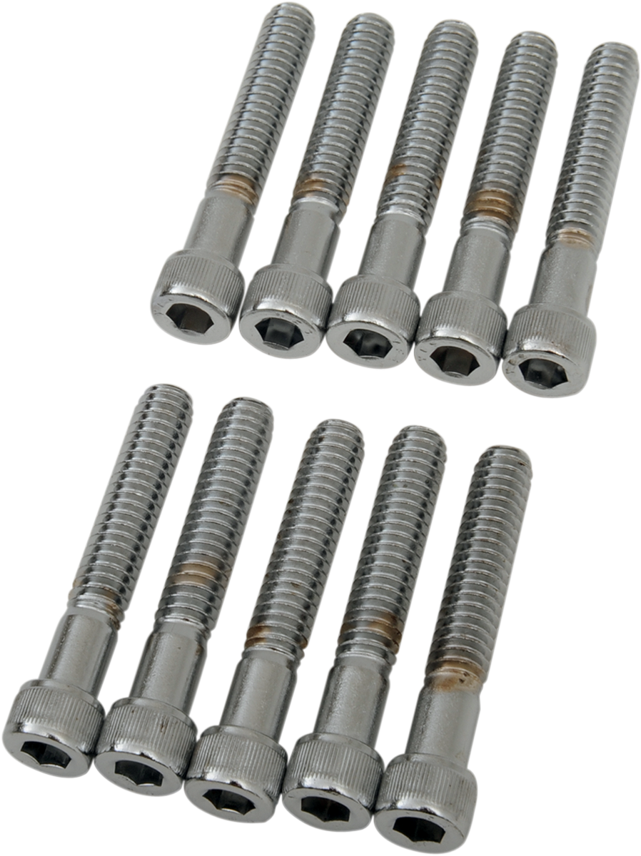 DRAG SPECIALTIES Bolts - Socket-Head - Knurled - 1/4-20 x 1-1/2" MPB183 - Cycle City Outdoors