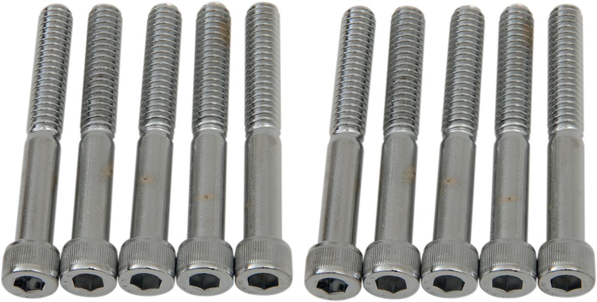 DRAG SPECIALTIES Bolts - Socket-Head - Knurled - 1/4-20 x 2" MPB185 - Cycle City Outdoors