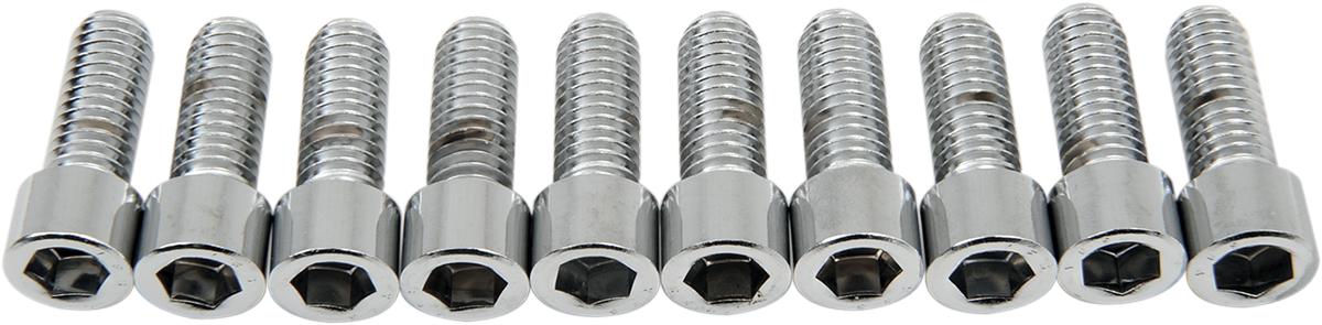DRAG SPECIALTIES Bolts - Socket-Head - Smooth - 3/8-16 x 1" MPB238S - Cycle City Outdoors