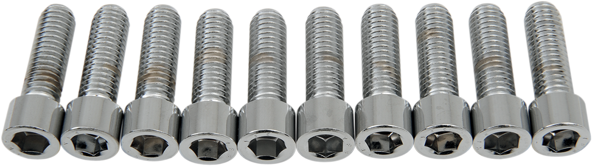 DRAG SPECIALTIES Bolts - Socket-Head - Smooth - 3/8-16 x 1-1/4" MPB239S - Cycle City Outdoors