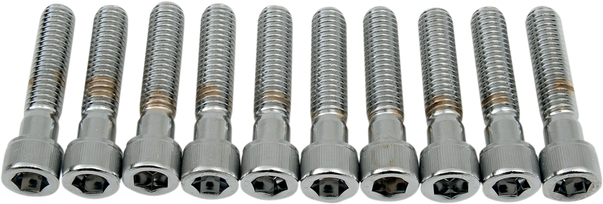 DRAG SPECIALTIES Bolts - Socket-Head - Knurled - 3/8-16 x 1-3/4" MPB241 - Cycle City Outdoors