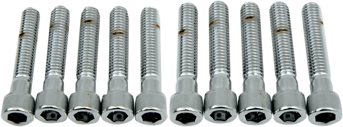 DRAG SPECIALTIES Bolts - Socket-Head - Knurled - 3/8-16 x 2" MPB242 - Cycle City Outdoors