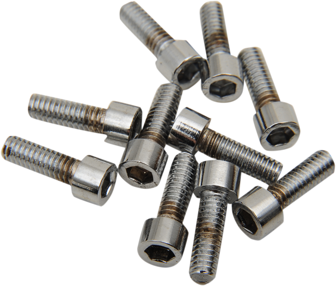 DRAG SPECIALTIES Bolts - Socket-Head - Replacement - Smooth/Coarse Thread - #8-32 x 1/2" - 10 Pack MPB189S - Cycle City Outdoors