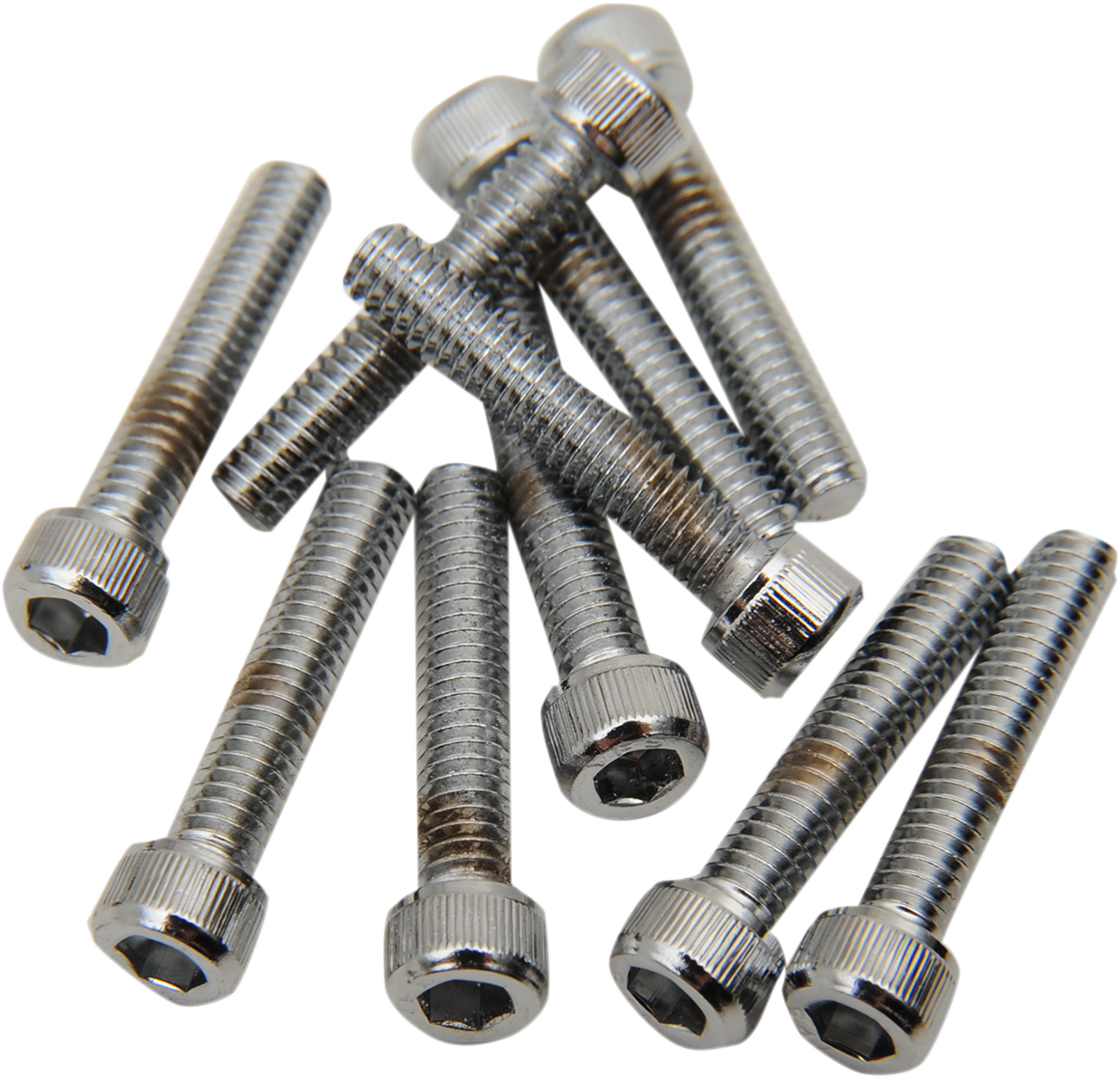 DRAG SPECIALTIES Bolts - Socket-Head - Replacement - Knurled/Coarse Thread - #8-32 x 7/8" - 10 Pack MPB190 - Cycle City Outdoors
