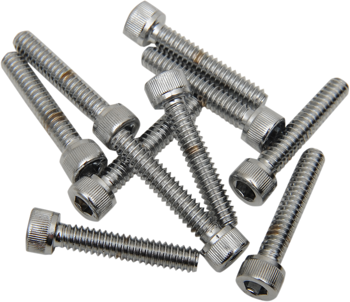DRAG SPECIALTIES Bolts - Socket-Head - Replacement - Knurled/Coarse Thread - #10-24 x 3/4" - 10 Pack MPB194 - Cycle City Outdoors