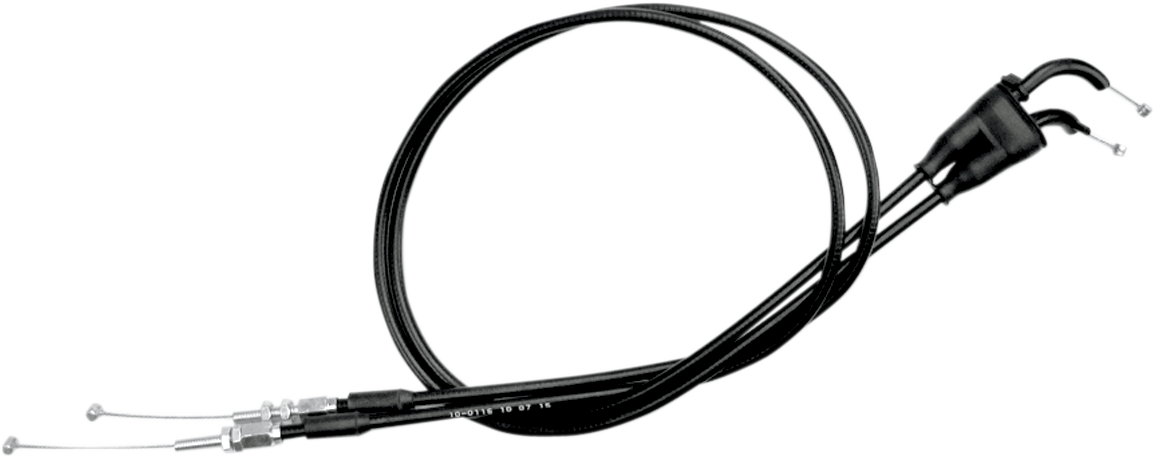 MOTION PRO Black Vinyl Throttle Cable - Push/Pull - +3" - KTM 10-0116