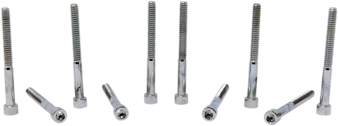 DRAG SPECIALTIES Bolts - Socket-Head - Replacement - Smooth/Coarse Thread - #10-24 x 2" - 10 Pack MPB199S - Cycle City Outdoors