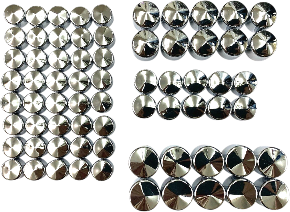 DRAG SPECIALTIES Bolt Covers - Engine - Chrome - M8 352065