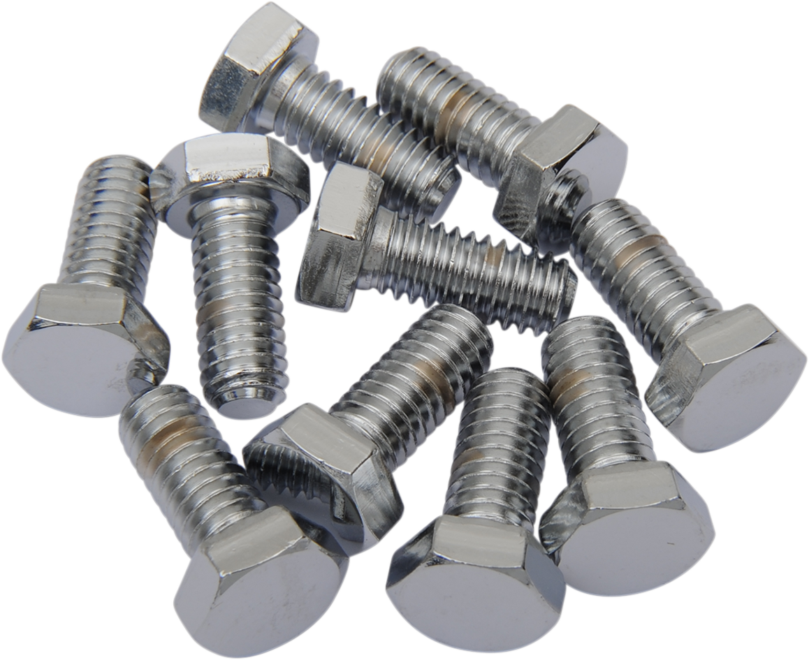 DRAG SPECIALTIES Bolts - Hex-Head - Chrome - 5/16"-18 x 5/8" MPB122 - Cycle City Outdoors