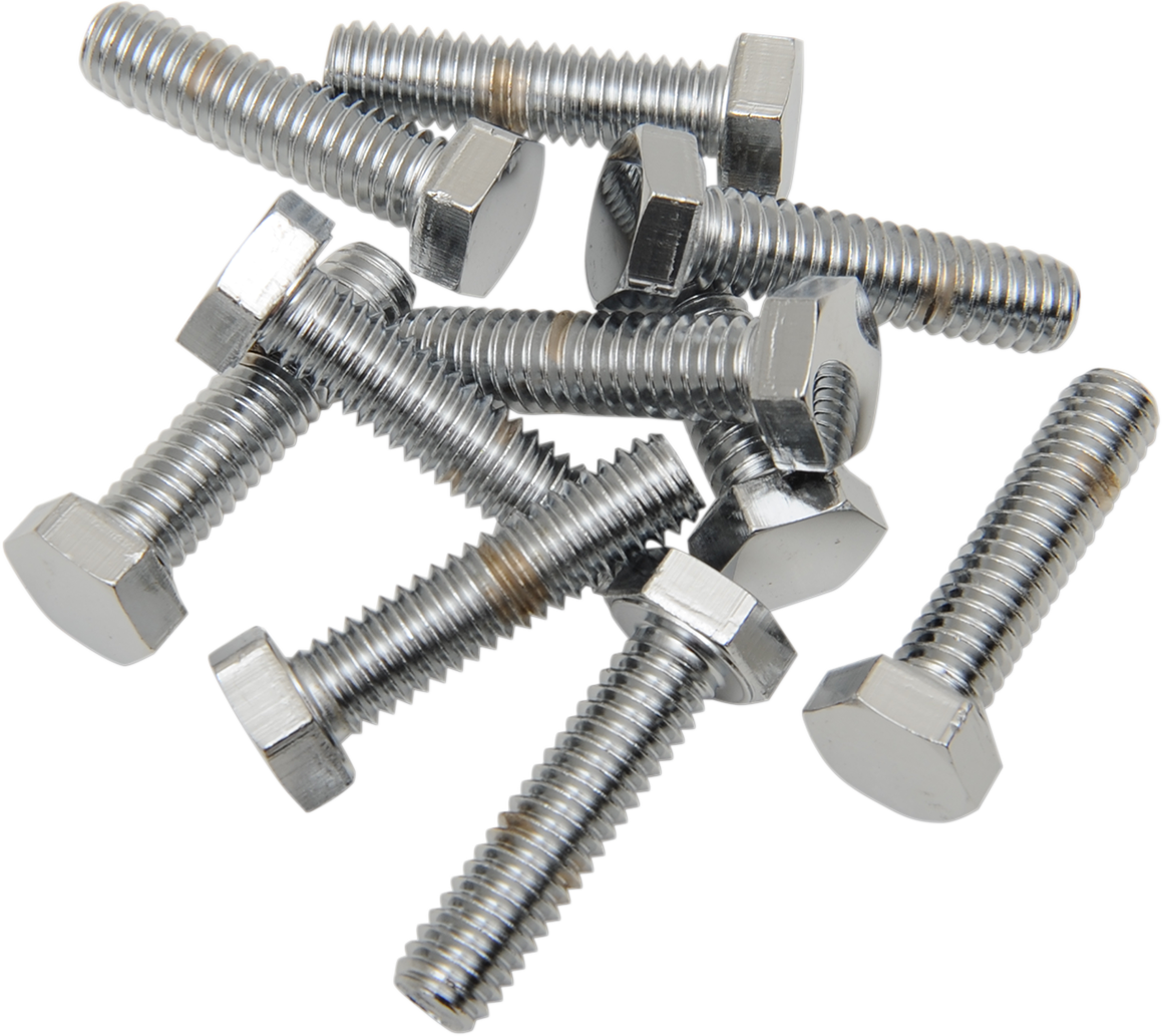 DRAG SPECIALTIES Bolts - Hex-Head - Chrome - 5/16"-18 x 1" MPB125 - Cycle City Outdoors