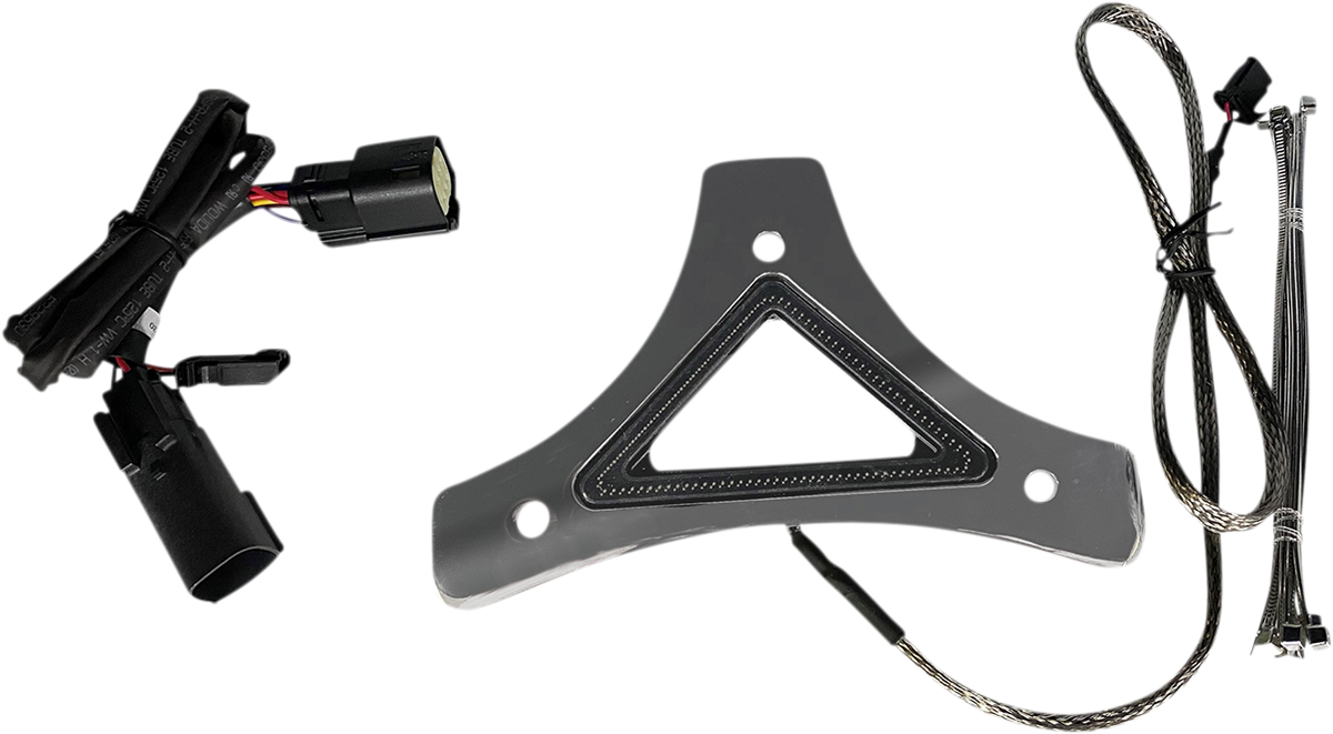 Custom Dynamics LED Backrest Light - Run/Brake - Chrome CD-BR-BCM-C - Cycle City Outdoors
