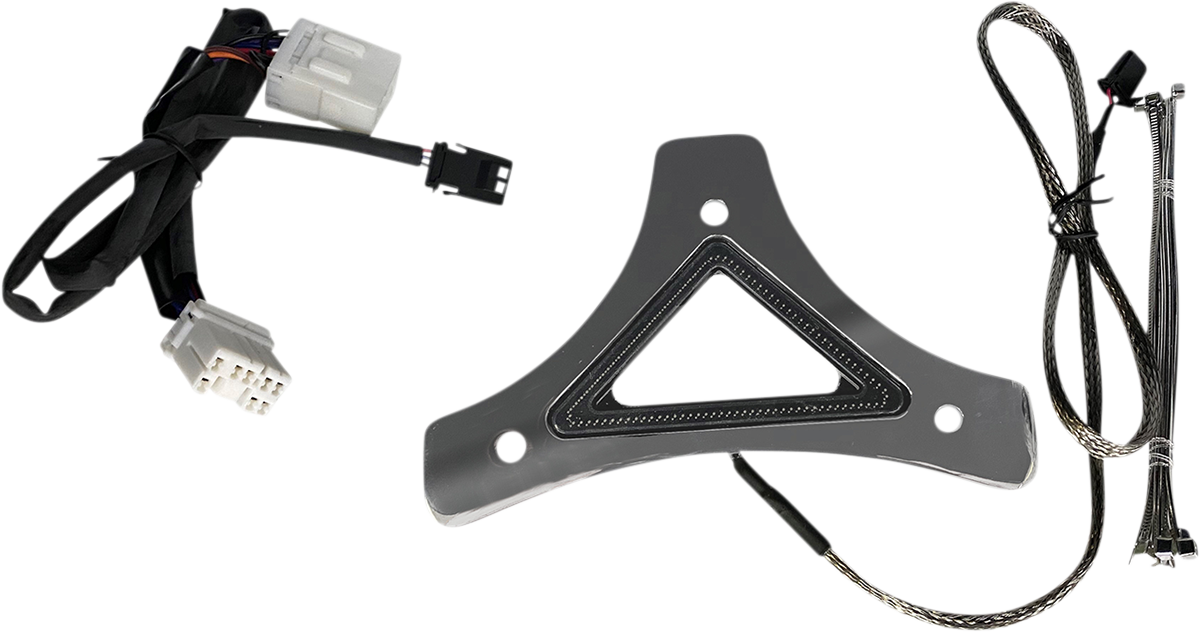 Custom Dynamics LED Backrest Light - Run/Brake - Chrome CD-BR-HD-C - Cycle City Outdoors