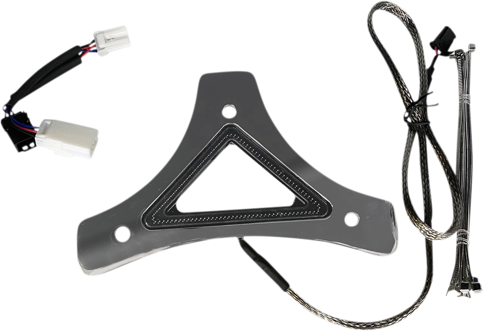 Custom Dynamics LED Backrest Light - Run/Brake - Chrome CD-BR-BCMXL-C - Cycle City Outdoors