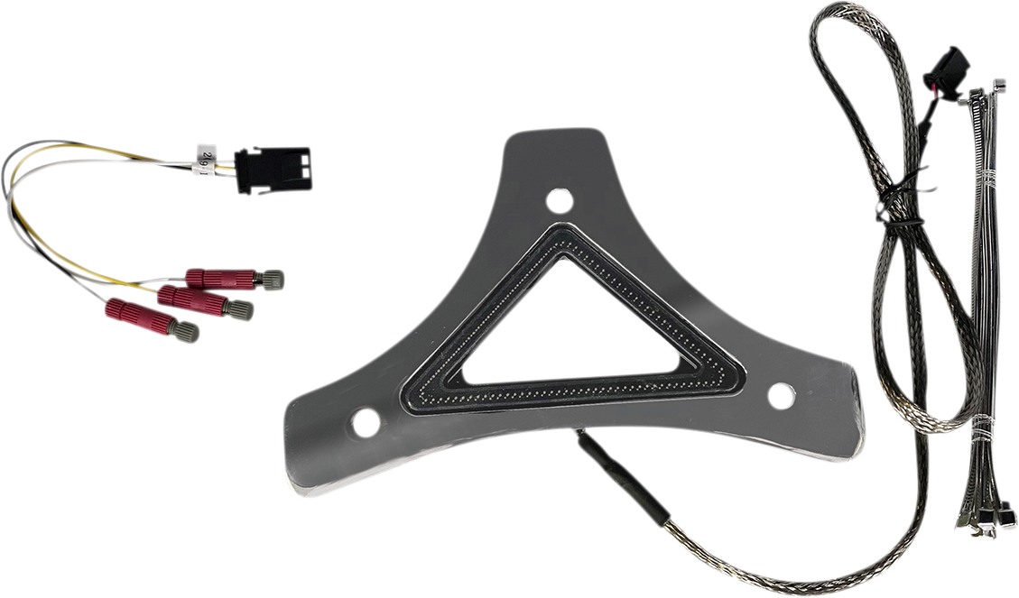 Custom Dynamics LED Backrest Light - Run/Brake - Chrome CD-BR-UNV-C - Cycle City Outdoors