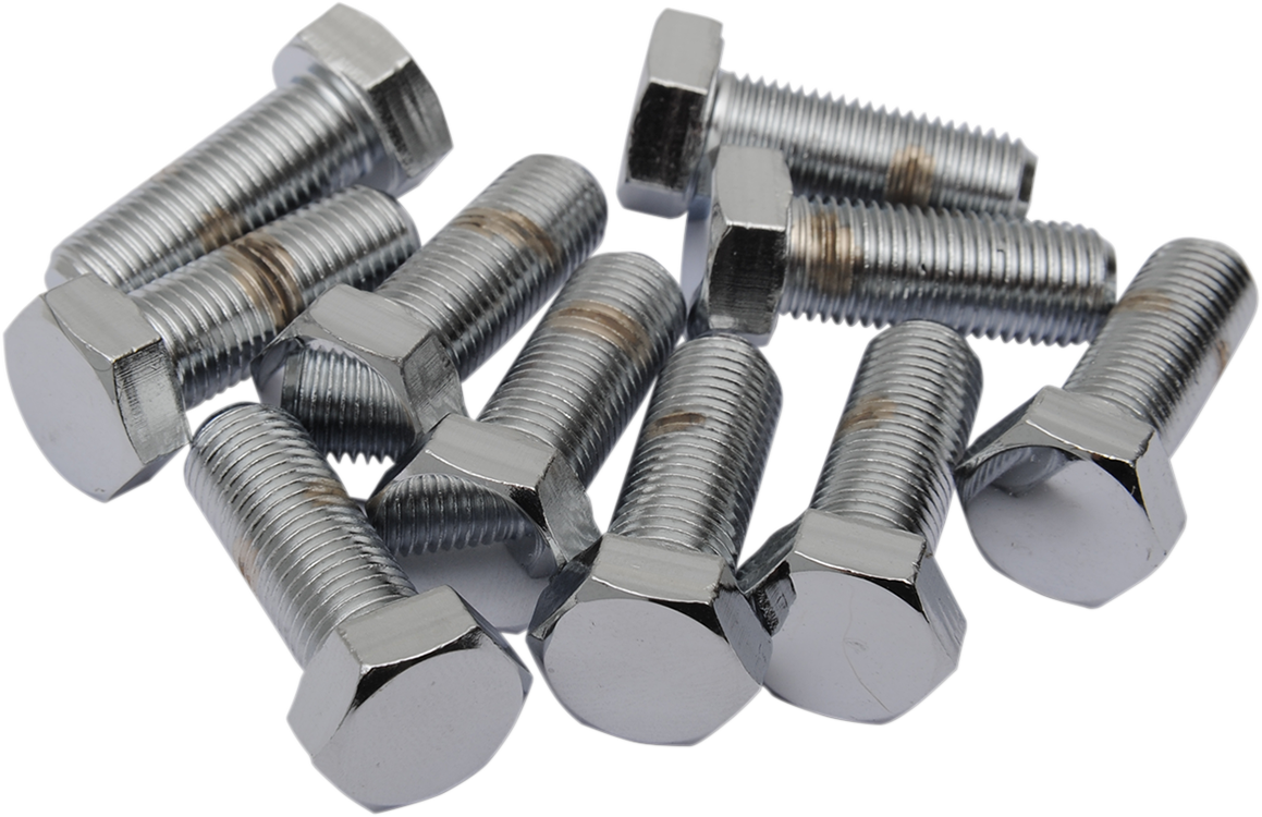 DRAG SPECIALTIES Bolts - Hex Head/Replacement - Fine Thread - 3/8"-24 x 1" - 10 Pack MPB156 - Cycle City Outdoors