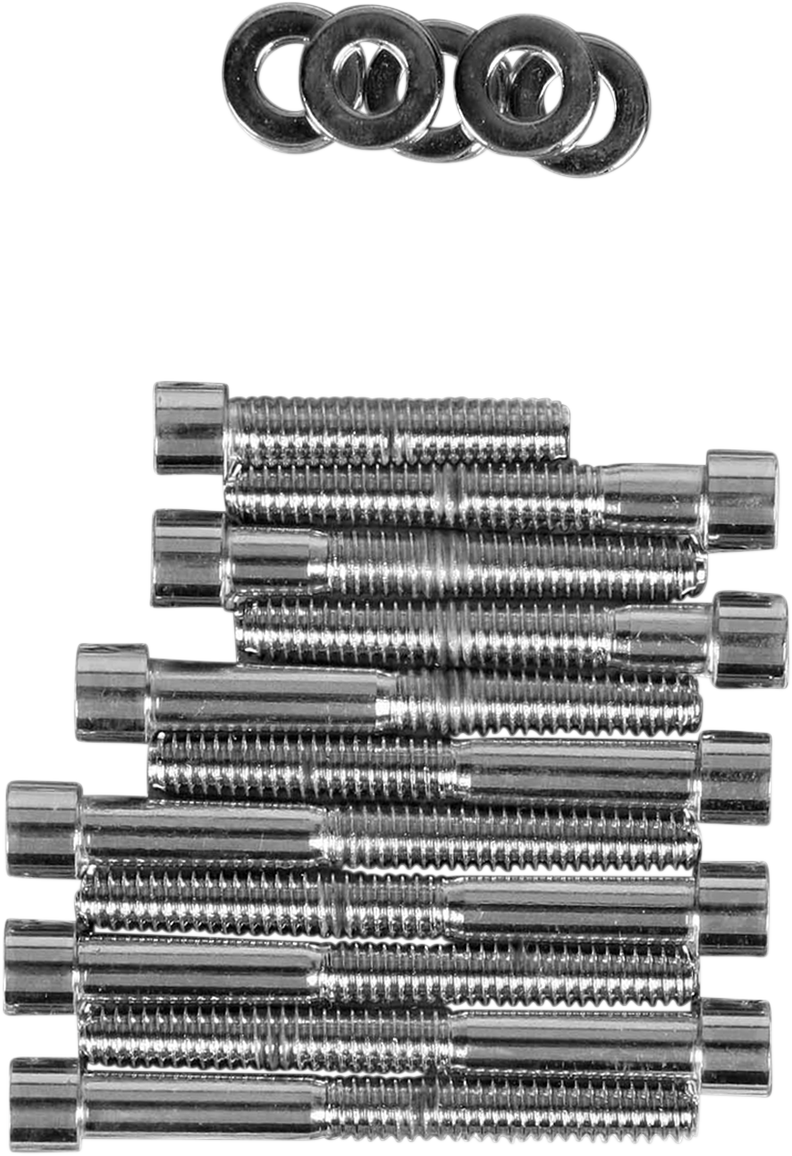 DRAG SPECIALTIES Bolt Set - Camshaft Cover - Polished - XL MK249S - Cycle City Outdoors