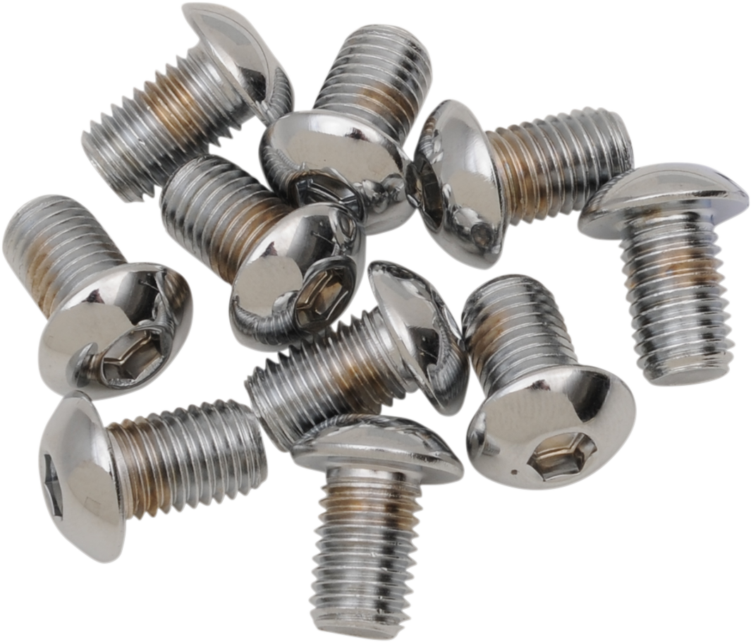 DRAG SPECIALTIES Bolts - Button Head/Replacement - 5/16"-24 x 3/8" - 10 Pack MPB268 - Cycle City Outdoors