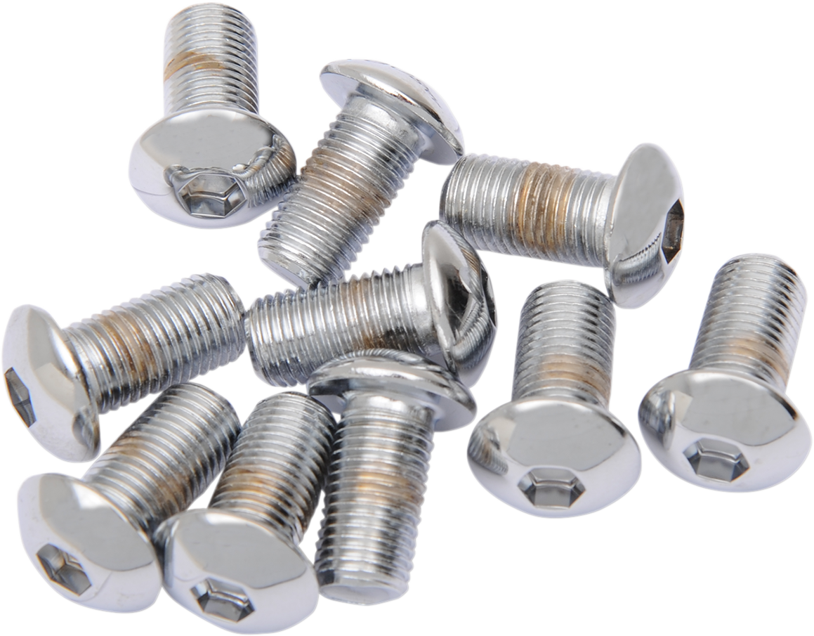 DRAG SPECIALTIES Bolts - Button Head/Replacement - 3/8"-24 x 3/4" - 10 Pack MPB422