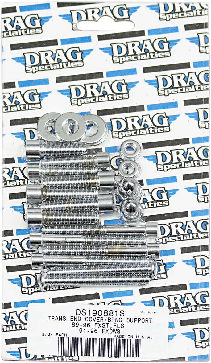 DRAG SPECIALTIES Bolt Set - Transmission End - Smooth - Softail MK268S