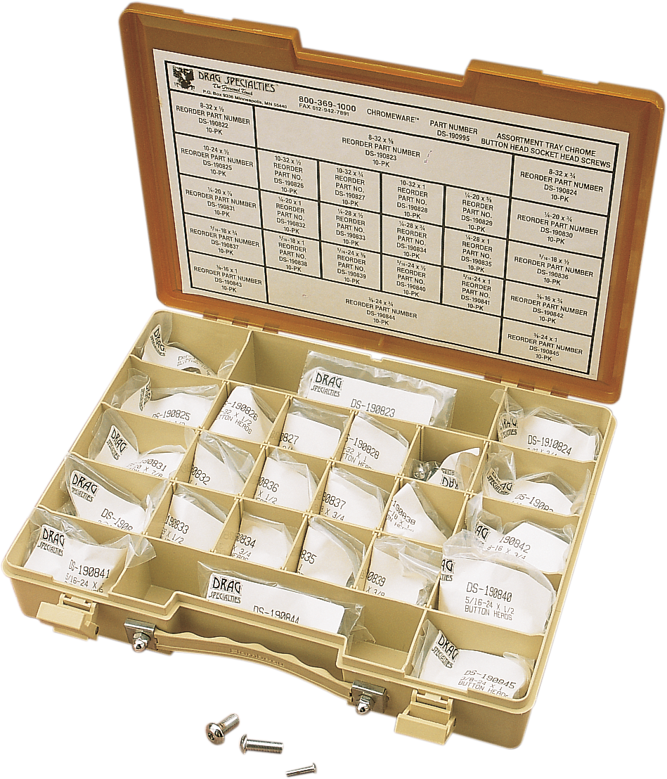 DRAG SPECIALTIES Bolts - Button Head/Assortment - Kit MK210 - Cycle City Outdoors
