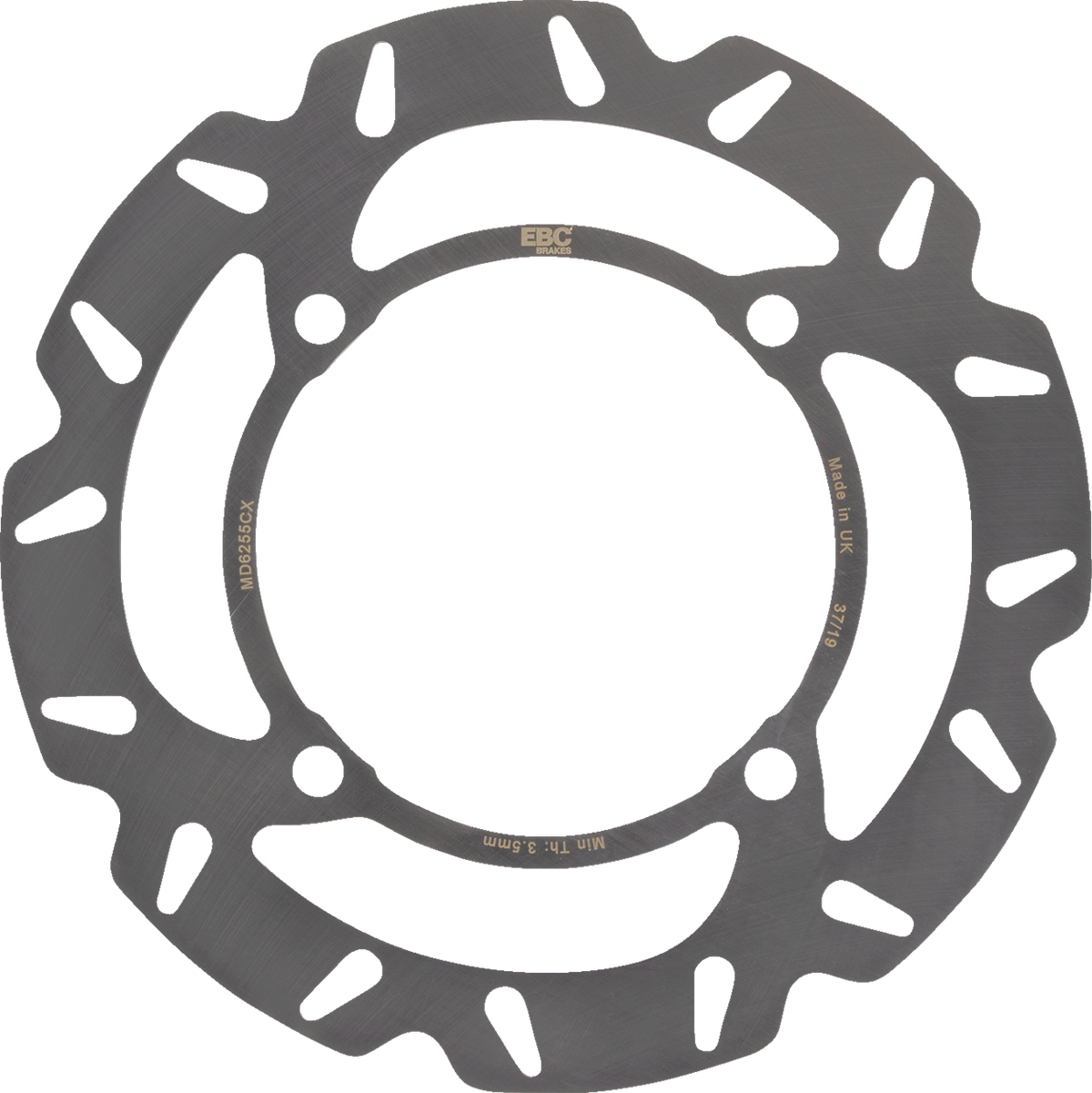 EBC CX Extreme Motocross Brake Rotors, Rear Left - MD6255CX (Suzuki RMZ450 / RMZ250 2005–2025)
