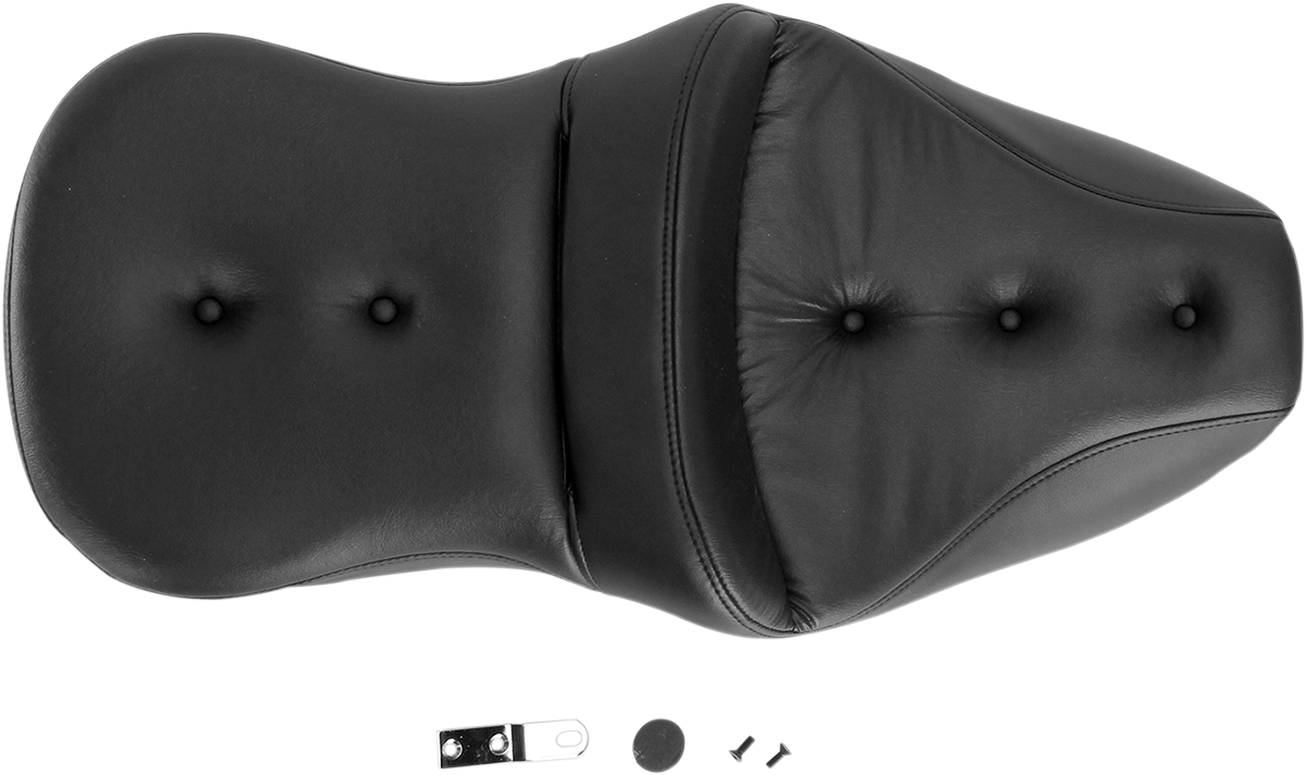 SADDLEMEN Pillow-Top Roadsofa* Seat - Black - FLH/FLT '99-'07 - Part 897-06-181