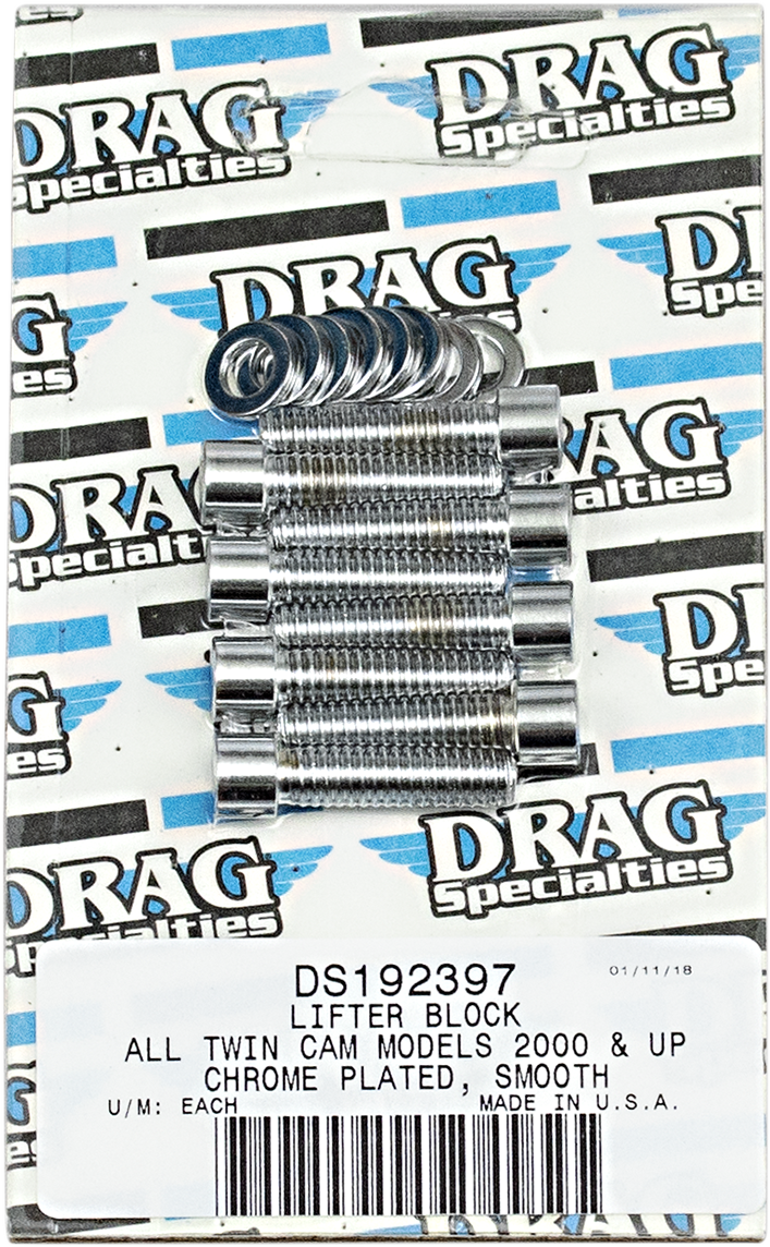 DRAG SPECIALTIES Bolt Kit - Lifter - Socket-Head - Smooth - Twin Cam MK378S - Cycle City Outdoors