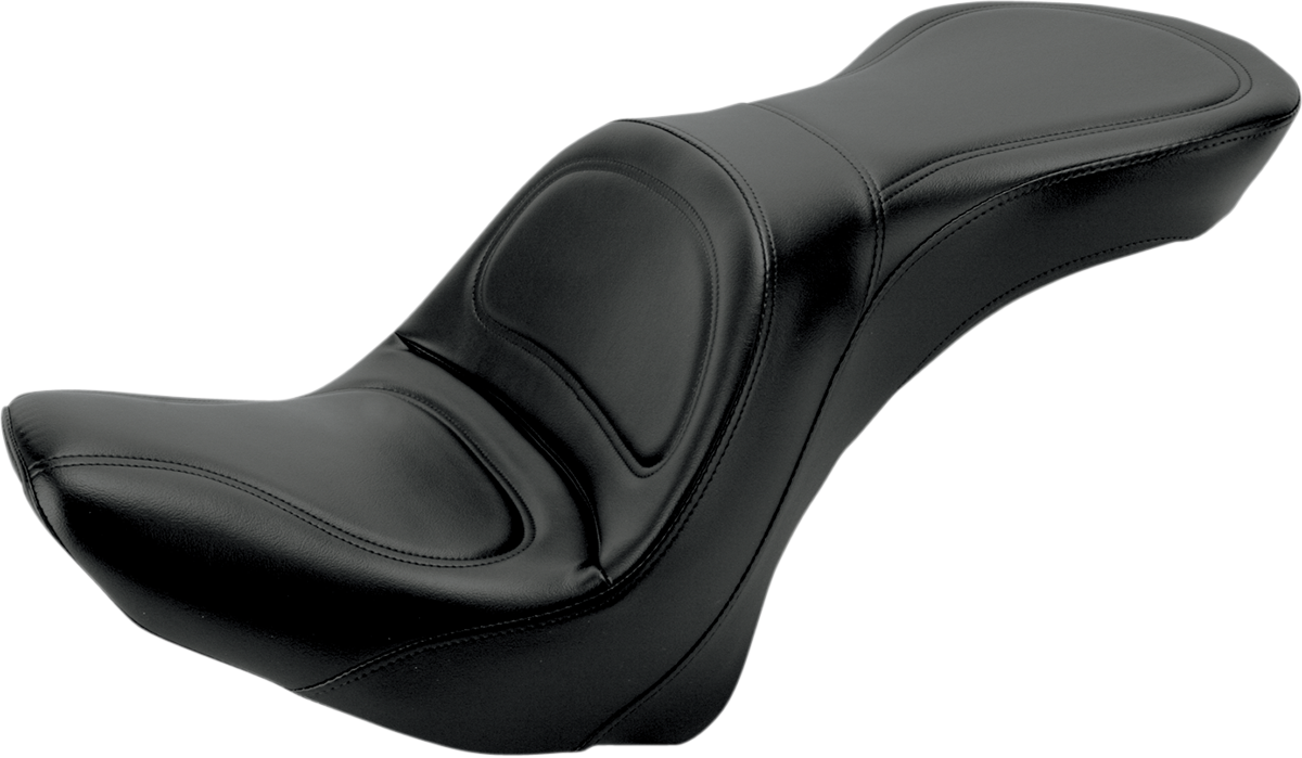 SADDLEMEN Seat - Explorer* - Without Backrest - Stitched - Black - FLSTC '06-'17 800-23-0291